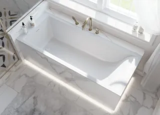 Ванна из литьевого мрамора Эстет Delta 170А 170x70 ФР-00017889 белая